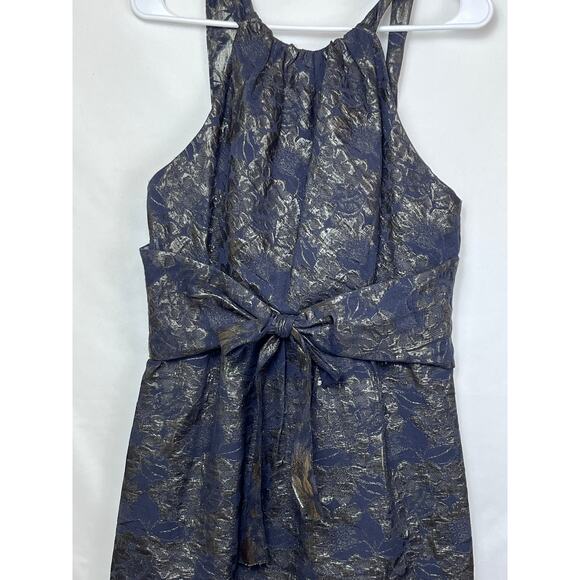 Vera Wang Womens 8 Gray Silk Blend Sleeveless Straight Cocktail Formal Dress - Picture 7 of 10